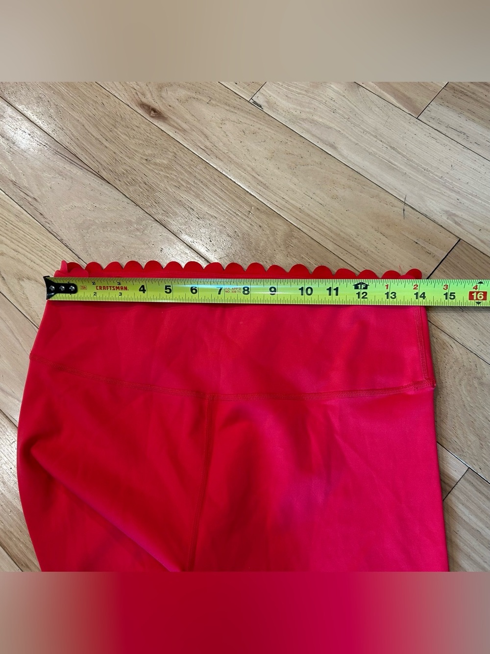 IVL Collective Dark Hot Pink Scallop Edges Leggings Pants - Women’s Size 10 - Picture 7 of 7